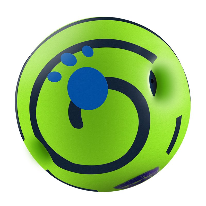 Paw print squeaky rolling pet ball, self-amusing interactive toy for dogs