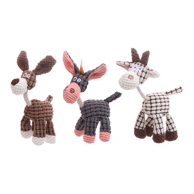 Squeaky Dog Chew Toy with Durable Cotton Rope - Image 5