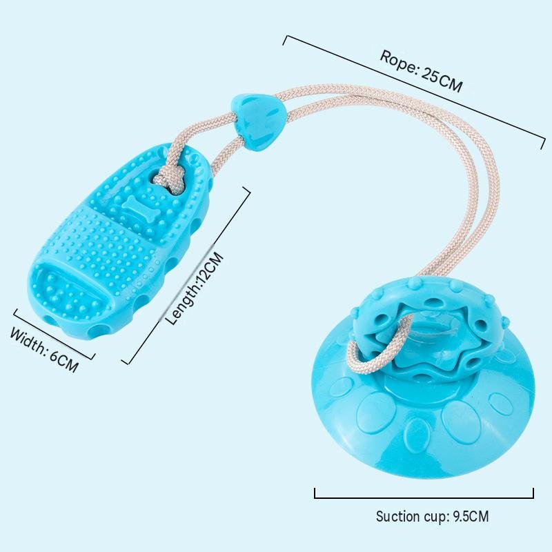 Suction Cup Slipper Dog Toy – Durable, Chew-Resistant, Teething & Treat-Dispensing – For Boredom Relief, Solo Play, and Energy Burning (Ideal for Medium-Sized Dogs) - Image 4
