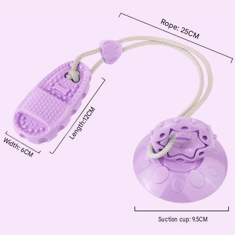 Suction Cup Slipper Dog Toy – Durable, Chew-Resistant, Teething & Treat-Dispensing – For Boredom Relief, Solo Play, and Energy Burning (Ideal for Medium-Sized Dogs) - Image 5