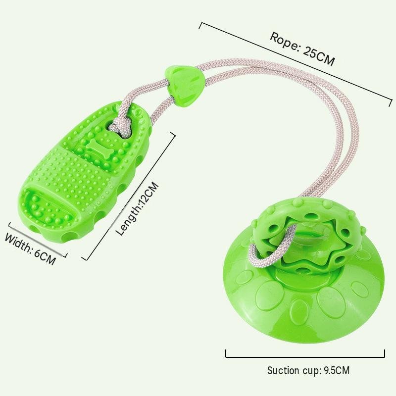 Suction Cup Slipper Dog Toy – Durable, Chew-Resistant, Teething & Treat-Dispensing – For Boredom Relief, Solo Play, and Energy Burning (Ideal for Medium-Sized Dogs) - Image 2