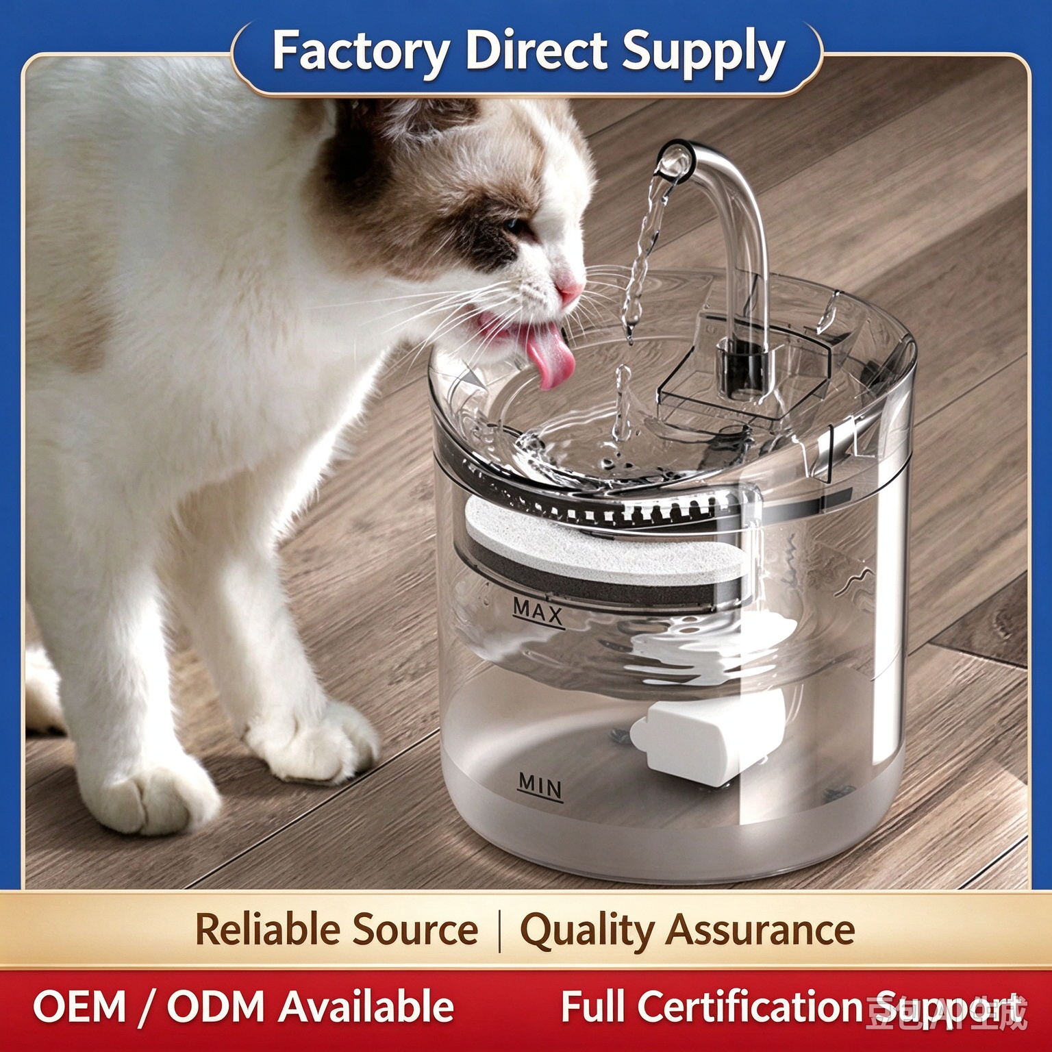 Smart Automatic Circulating Pet Water Fountain – Large-Capacity, Quiet, Multifunctional Dispenser for Cats - Image 4