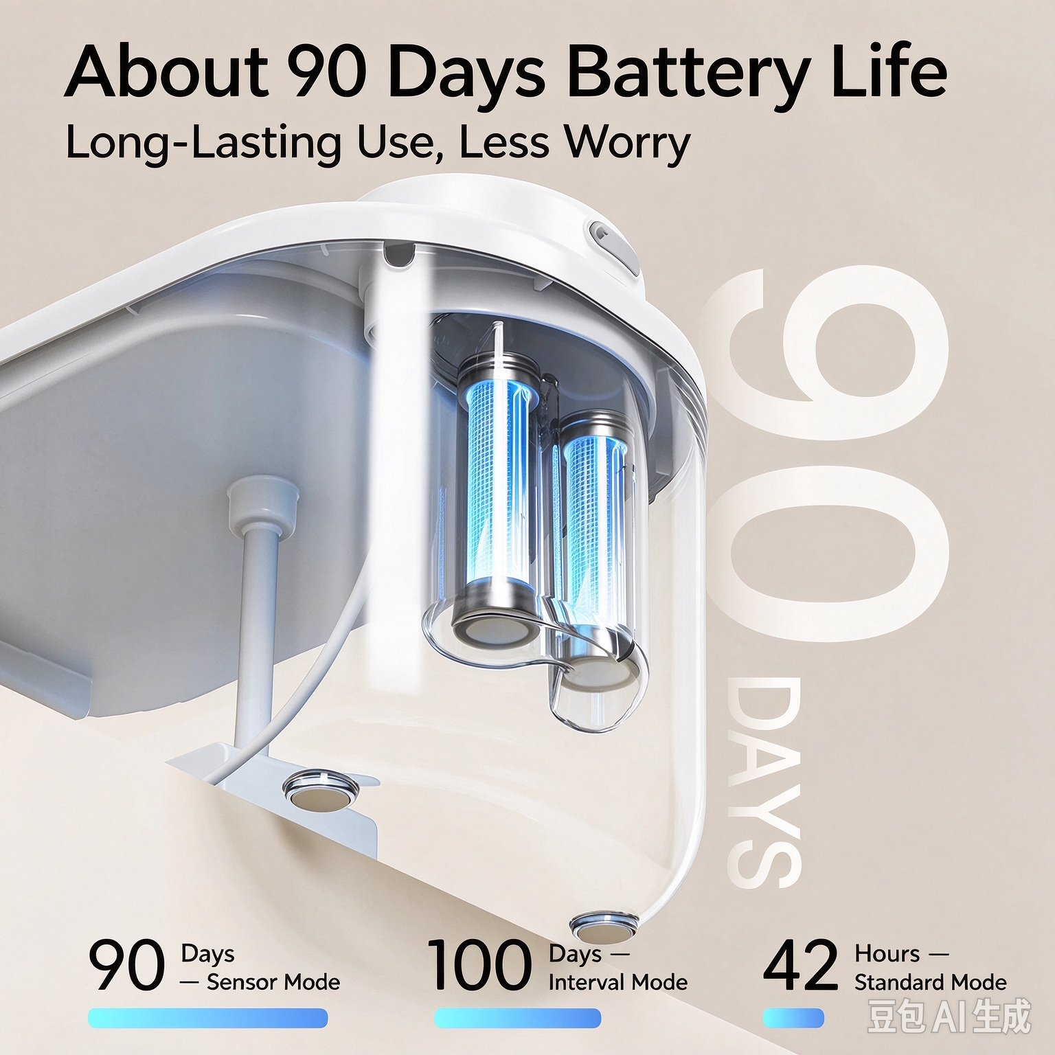 Detachable and washable cat water fountain with circulating fresh water—promotes healthy hydration, helps prevent urinary stones, and features long battery life. - Image 7
