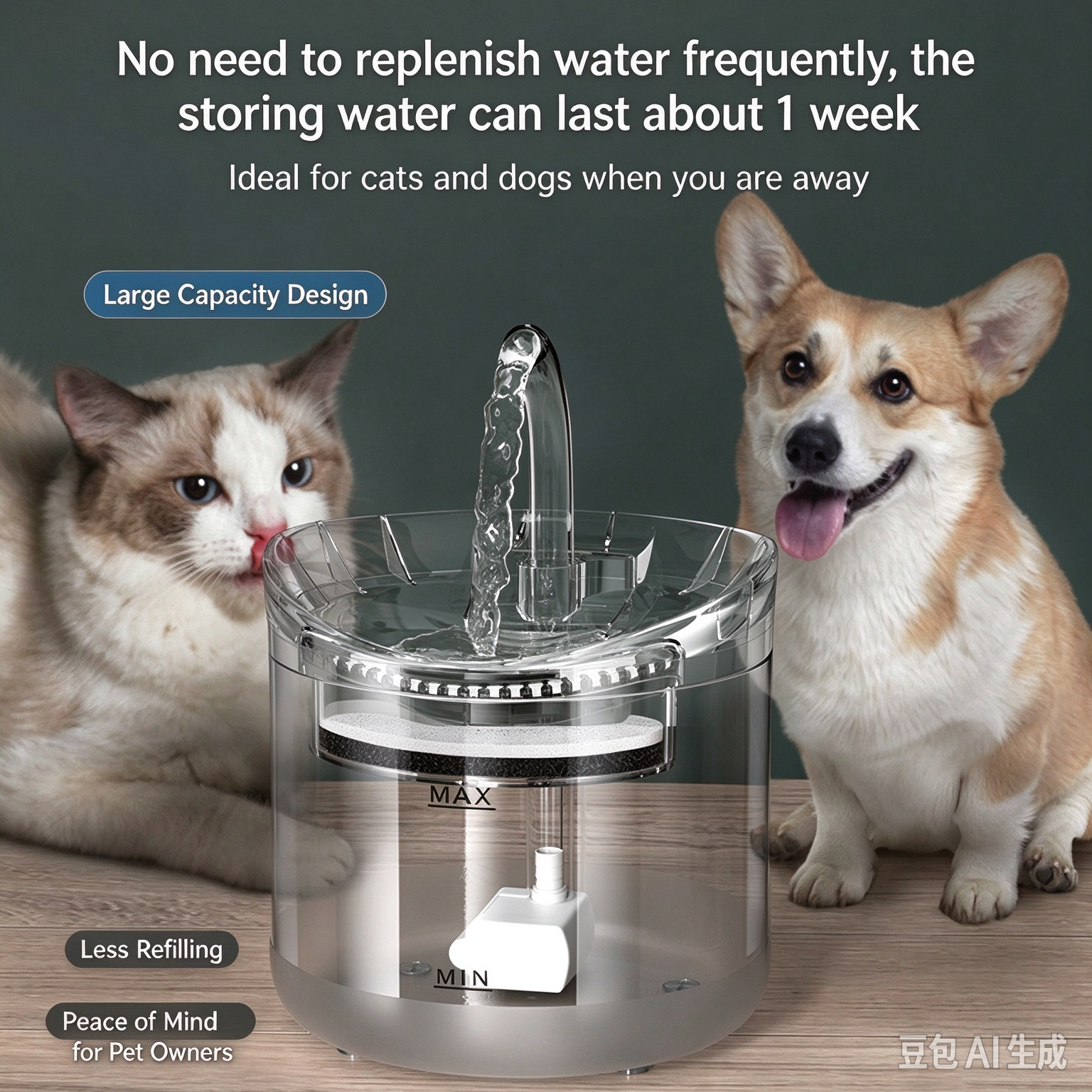 Smart Automatic Circulating Pet Water Fountain – Large-Capacity, Quiet, Multifunctional Dispenser for Cats - Image 5