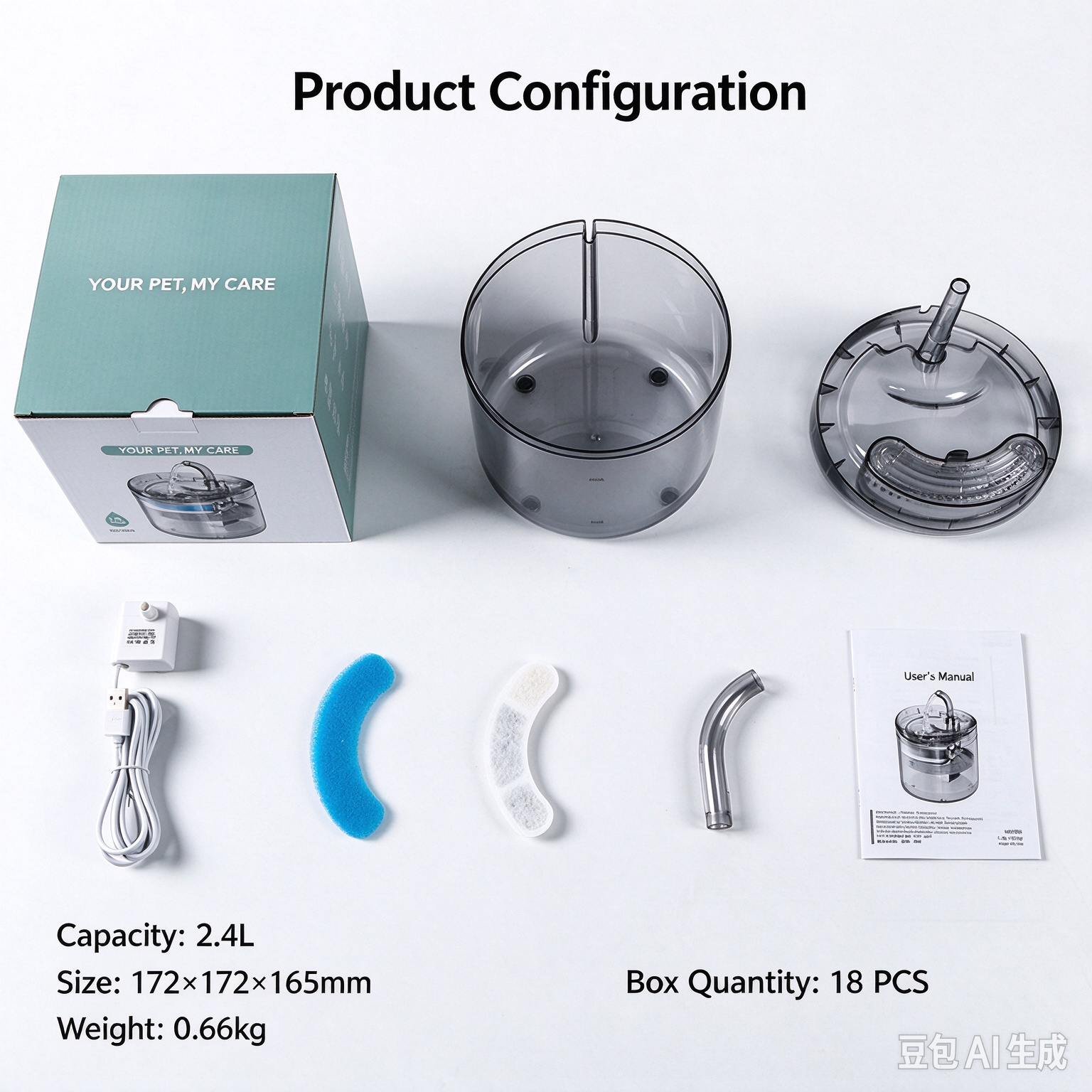 Smart Automatic Circulating Pet Water Fountain – Large-Capacity, Quiet, Multifunctional Dispenser for Cats - Image 6