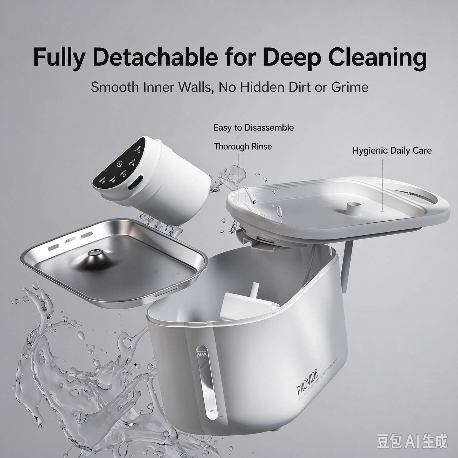 Smart Automatic Pet Water Fountain – Rechargeable/Cordless – Stainless Steel Bowl – New Cross-Border Product - Image 7