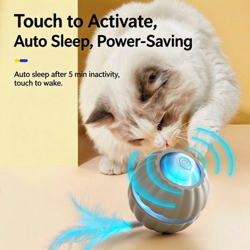 Interactive LED Cat Ball Toy - Image 2