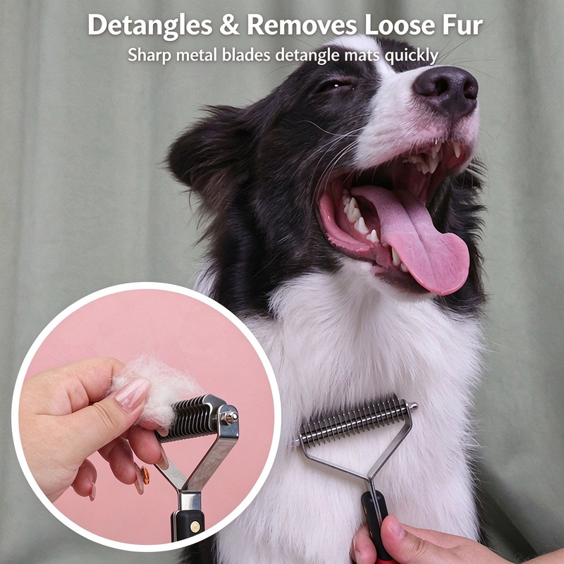 touchdog Professional Pet Dematting Rake - Image 7