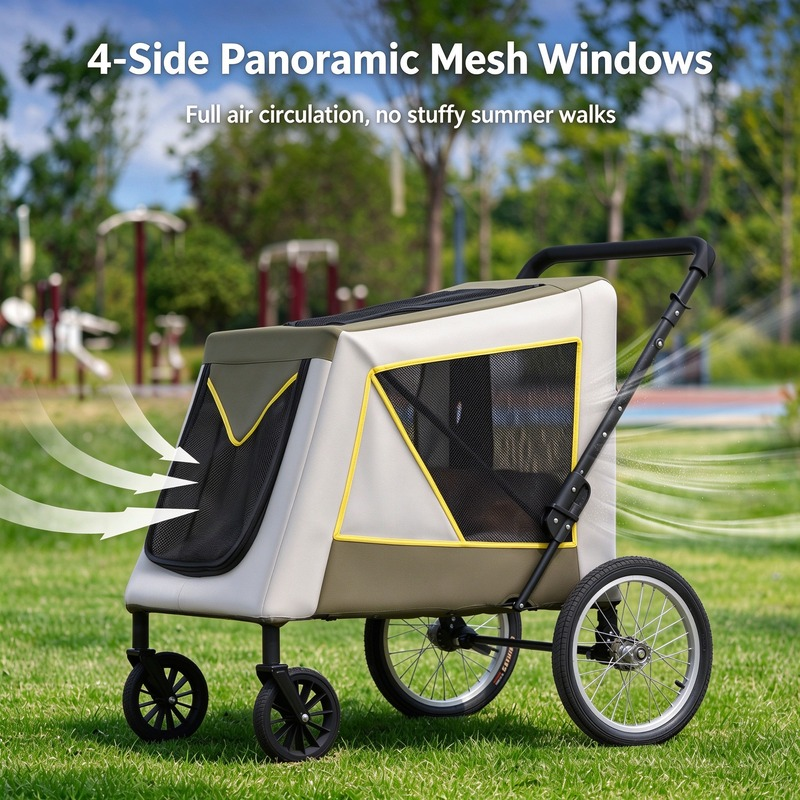 Heavy-Duty Pet Stroller - Image 3