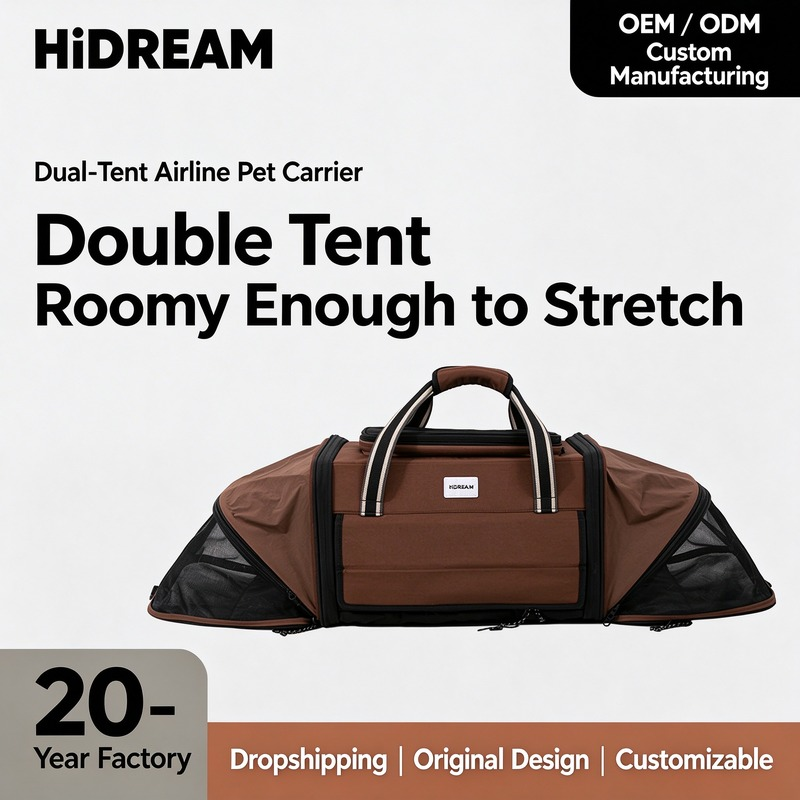Dual-Tent Airline Pet Carrier