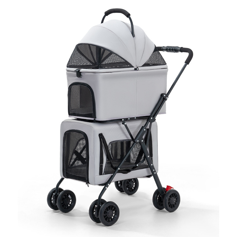 Detachable Double-Decker Pet Stroller - Image 5