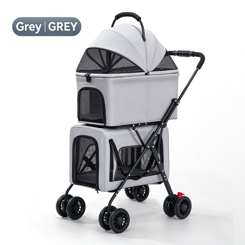 Detachable Double-Decker Pet Stroller - Image 7