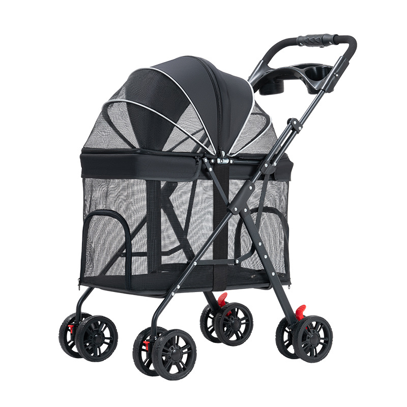 Large Mesh Pet Stroller - Image 4