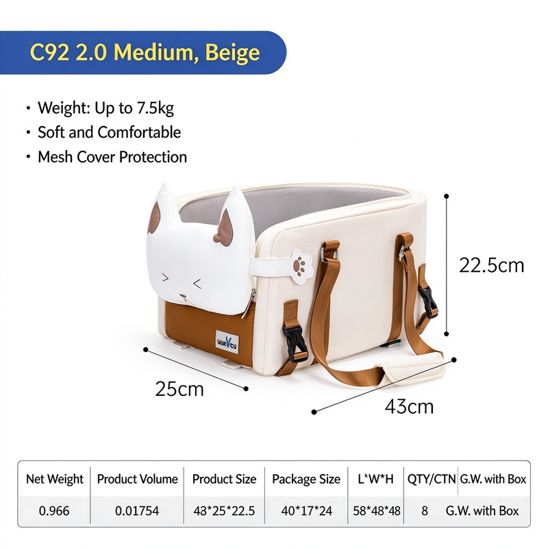Pet Car Seat & Center Console Carrier - Image 3