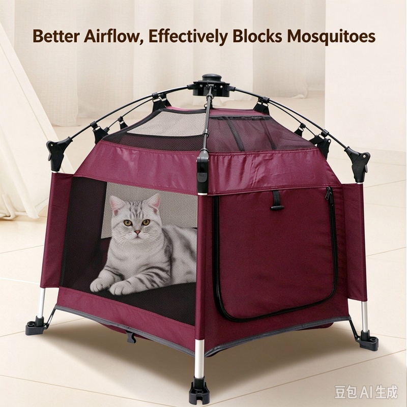 Pop-Up Portable Pet Tent & Outdoor Dog Playpen - Image 4