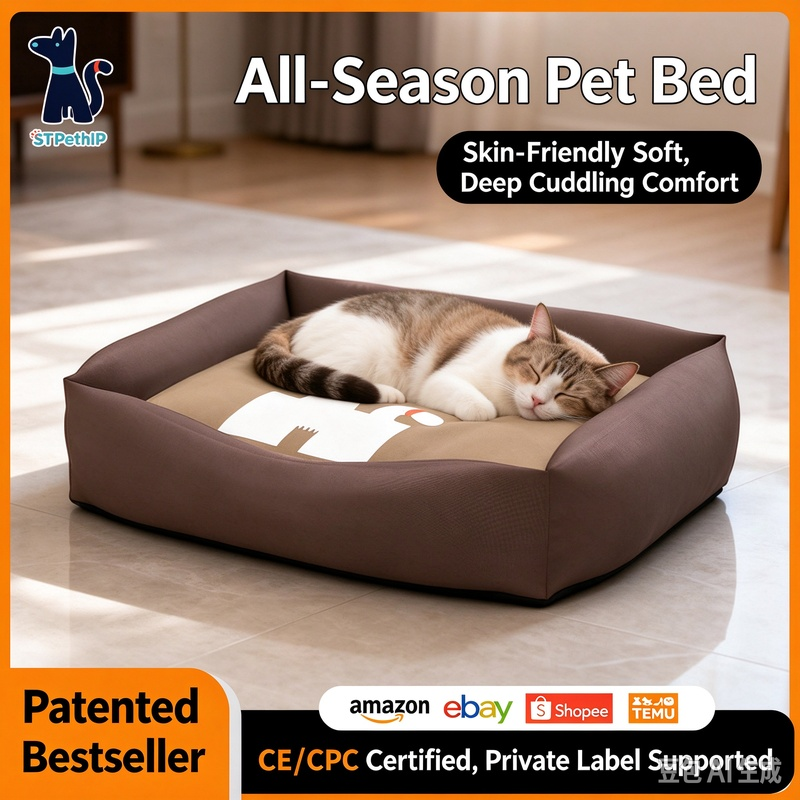 Washable Orthopedic Pet Bed & Soft Dog Sofa
