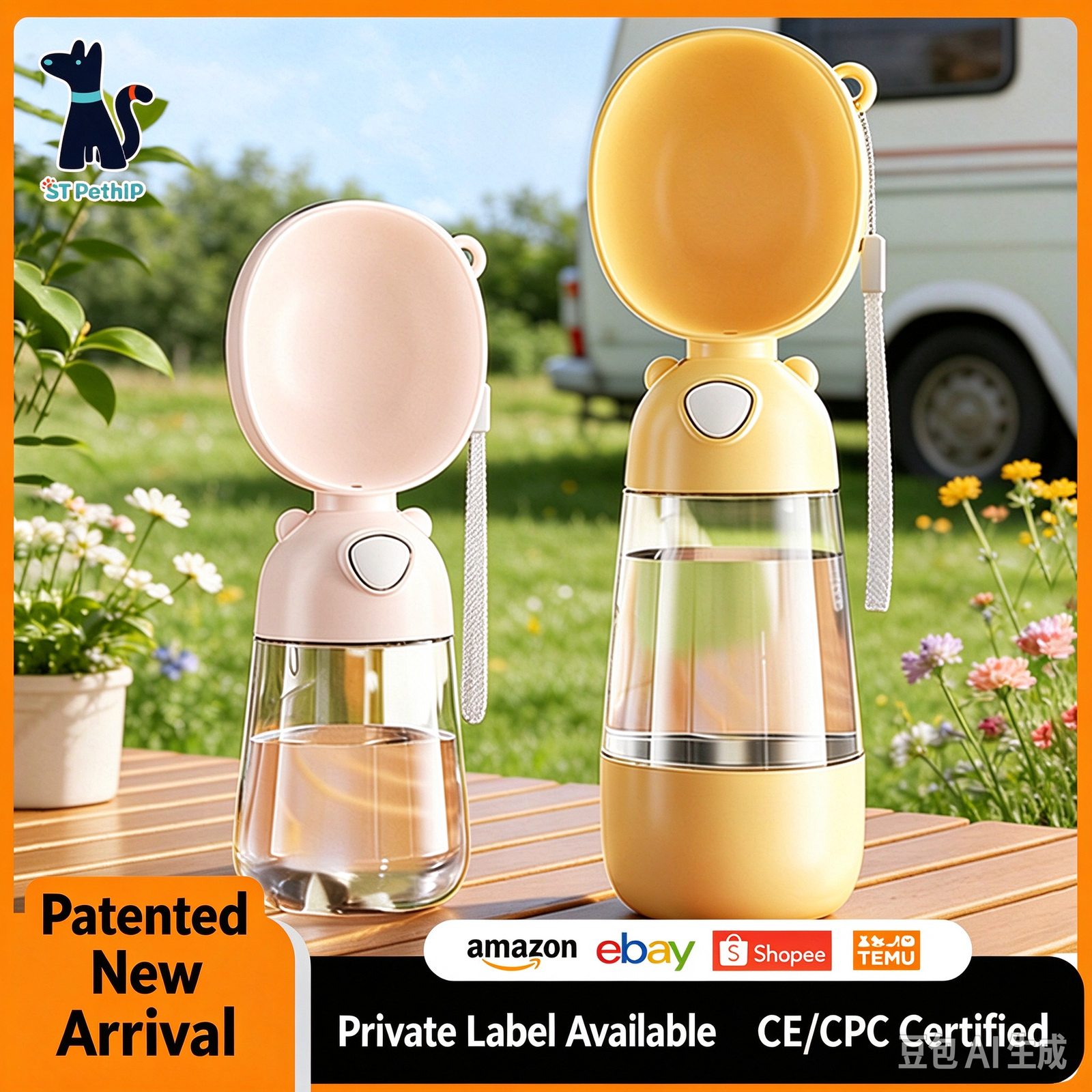 Portable Dog Water Bottle & Food Dispenser - Image 2