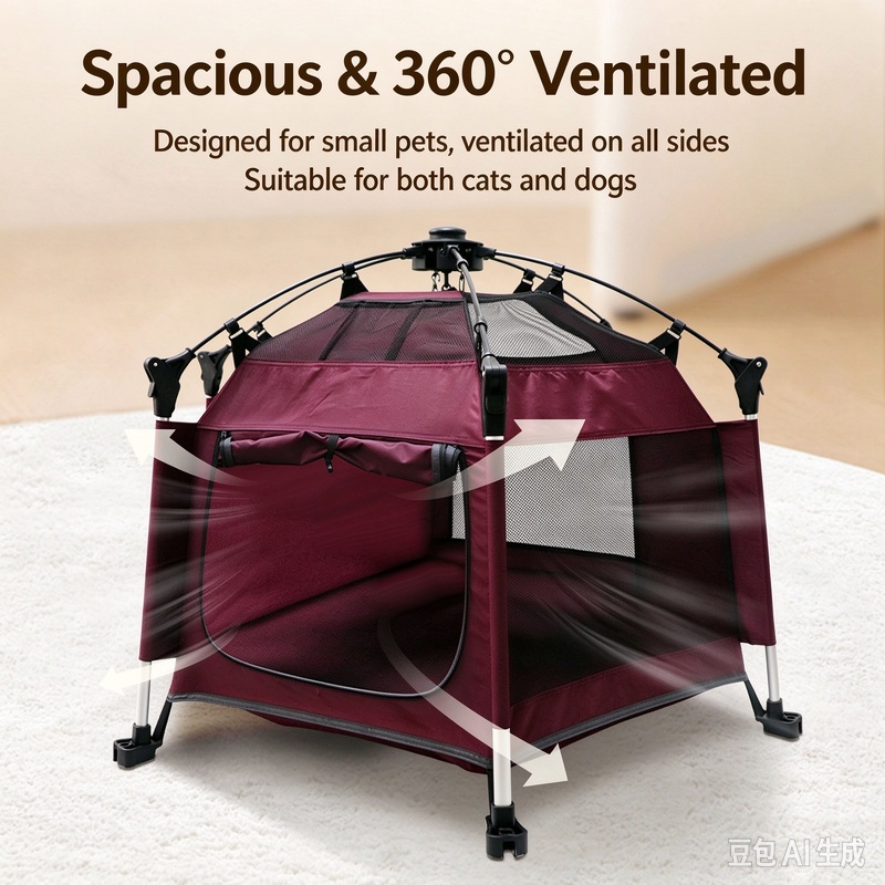 Pop-Up Portable Pet Tent & Outdoor Dog Playpen