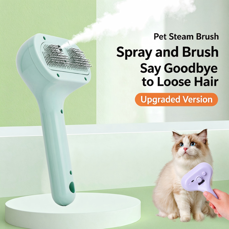 Steam Pet Grooming Brush for Cats & Dogs