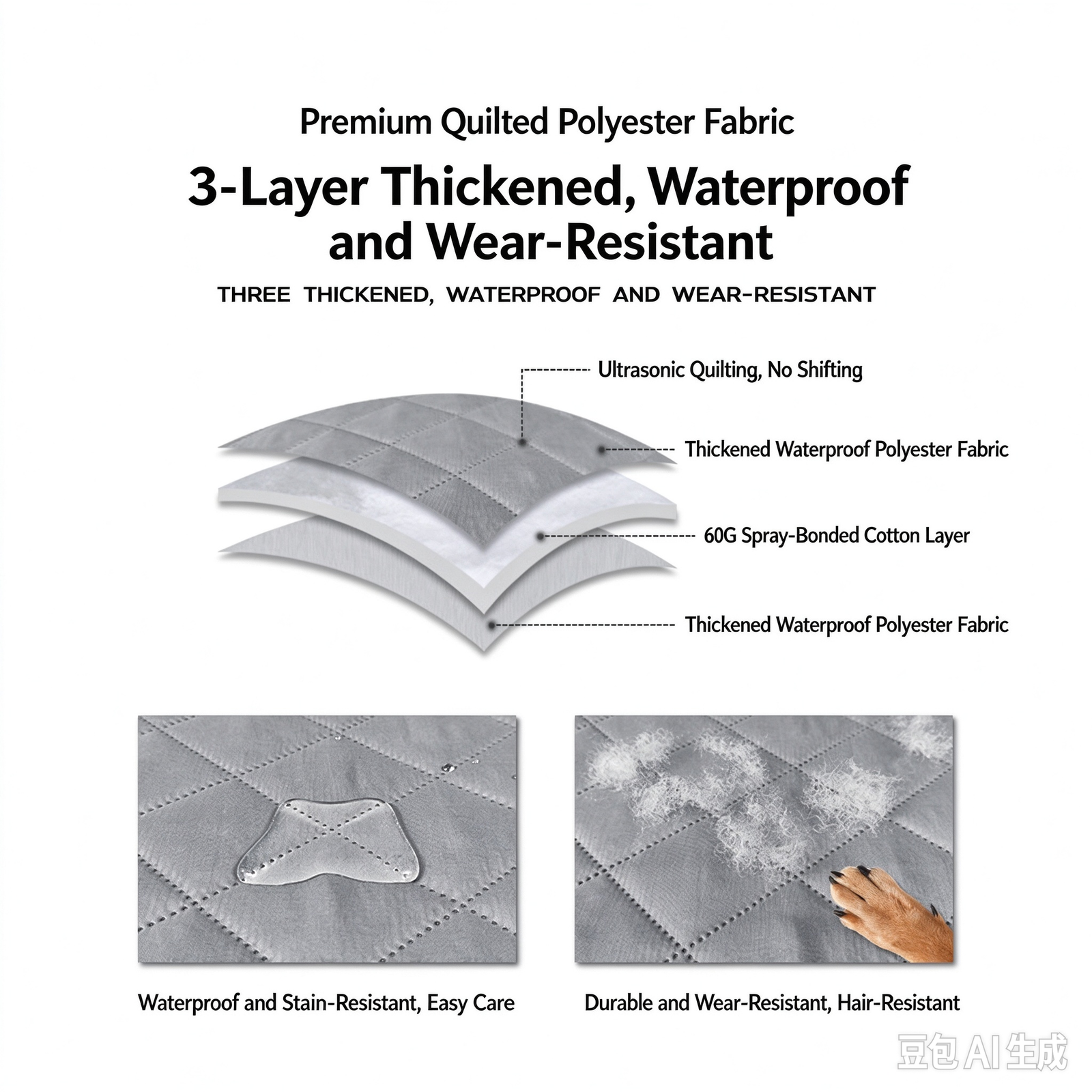 Orthopedic Dog Bed for Large Dogs - Image 3