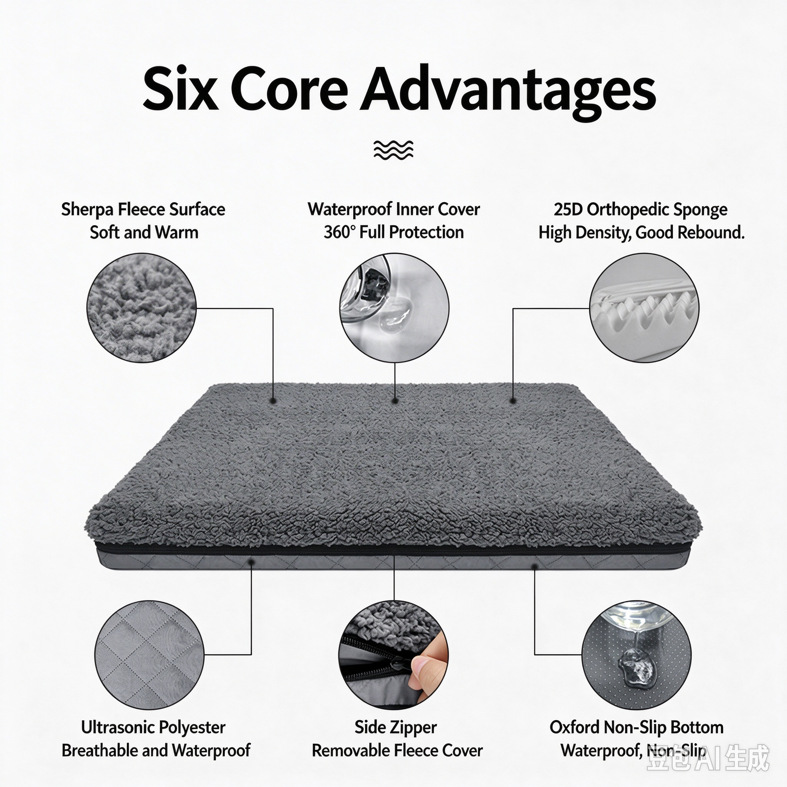 Orthopedic Dog Bed for Large Dogs - Image 2