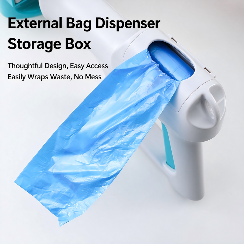 Long Handle Dog Pooper Scooper with Built-in Bag Dispenser - Image 3