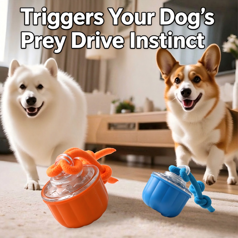 Automatic Rotating Tug-of-War Toy with Obstacle Avoidance & Type-C Rechargeable