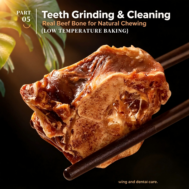 All-Natural Baked Beef Neck Bones for Dogs
