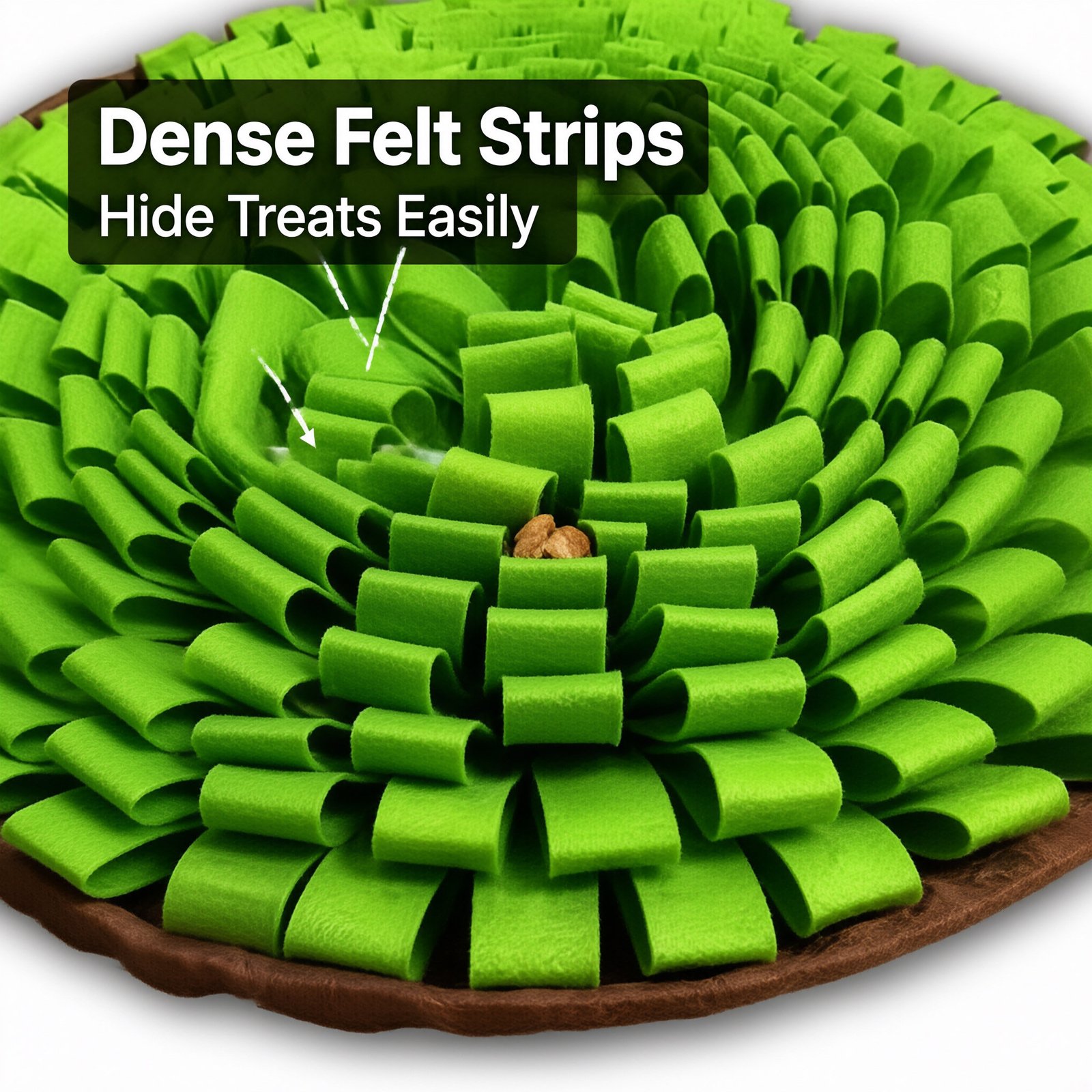 Pet Snuffle Mat, Round Fabric Foraging Blanket, Dog Scent Enrichment Puzzle Toy - Image 2