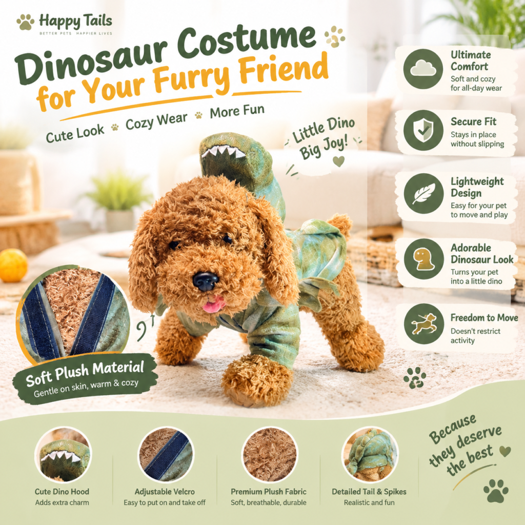 Cute Dinosaur Dog Costume