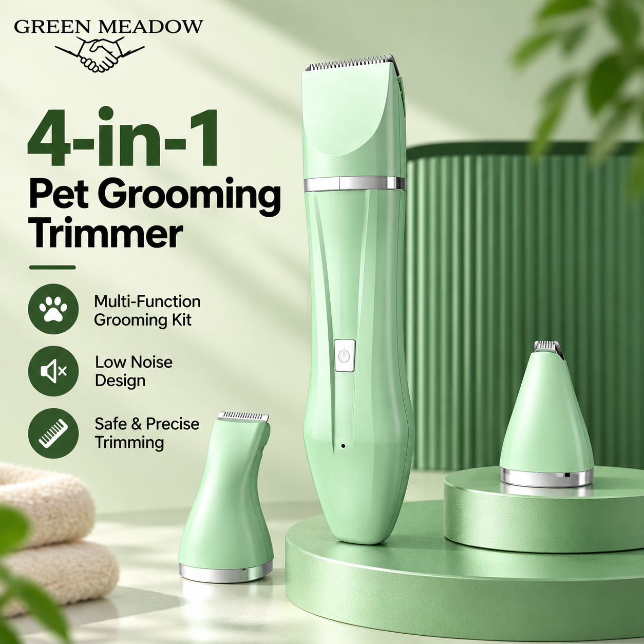 4-in-1 Professional Pet Grooming Trimmer