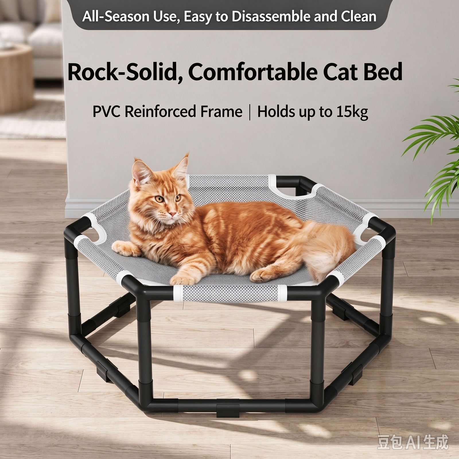 Elevated Cat Bed & Small Dog Cot