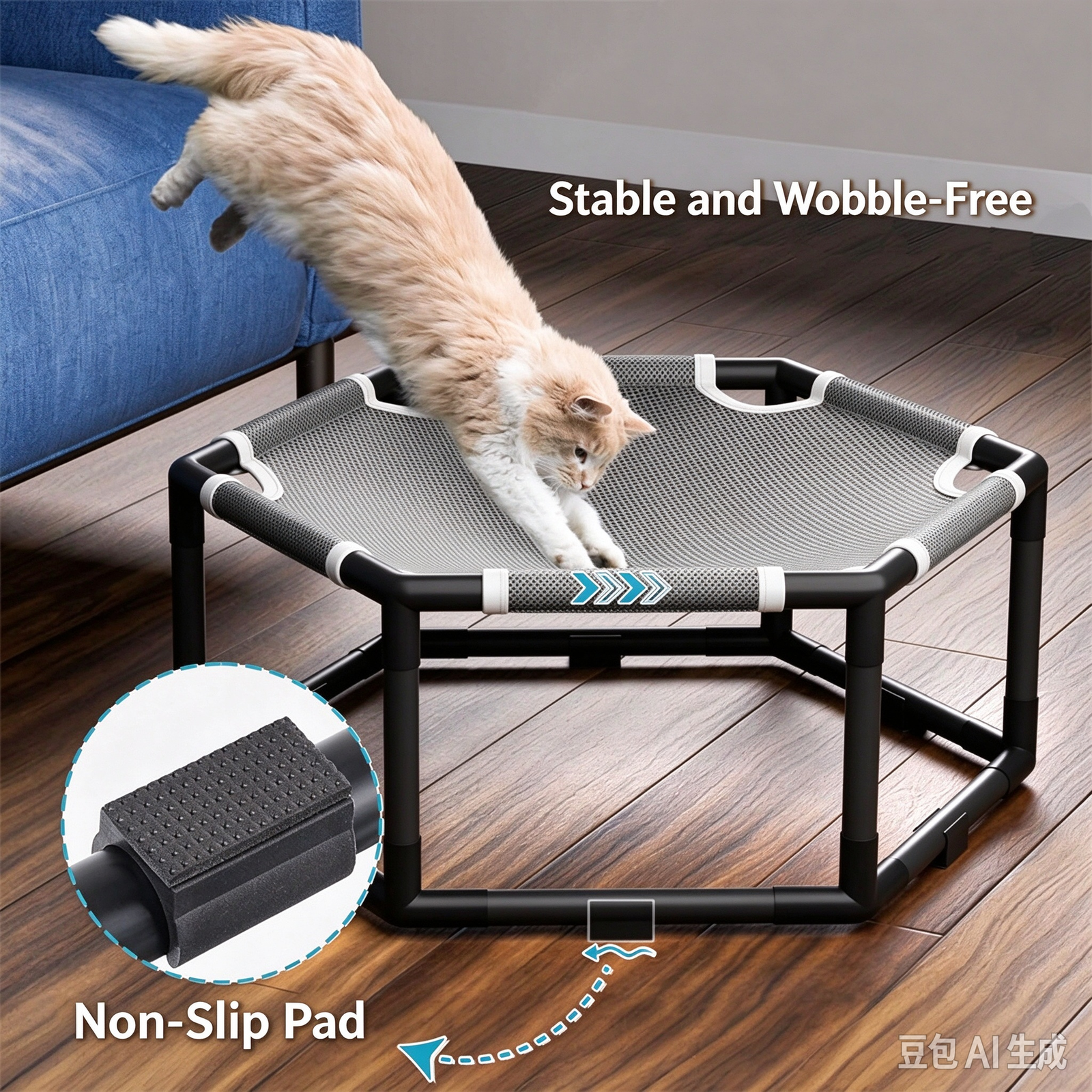 Elevated Cat Bed & Small Dog Cot - Image 3