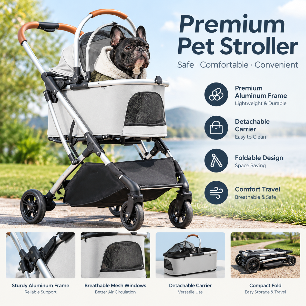 Premium Pet Stroller