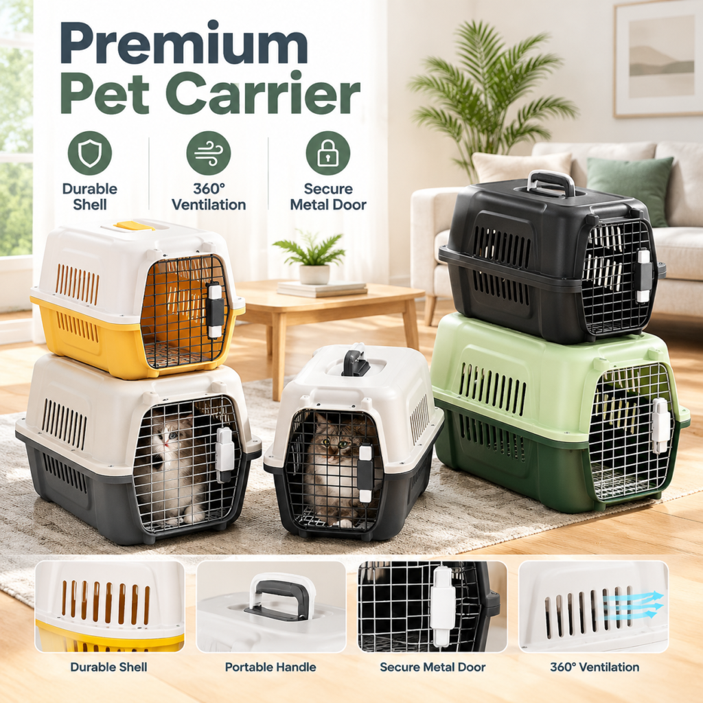 Premium Ventilated Pet Carrier